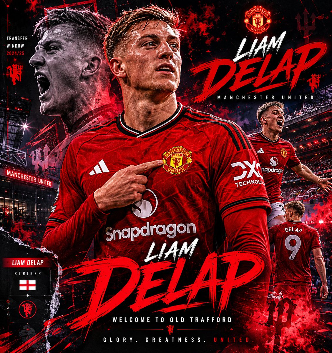 FloDellyy's tweet photo. BREAKING🚨:Liam Delap has said yes to Manchester United and is to fly from the bridge to Old Trafford. Deal underway
Source: @Trustmebro https://t.co/G6GPv1YPnD