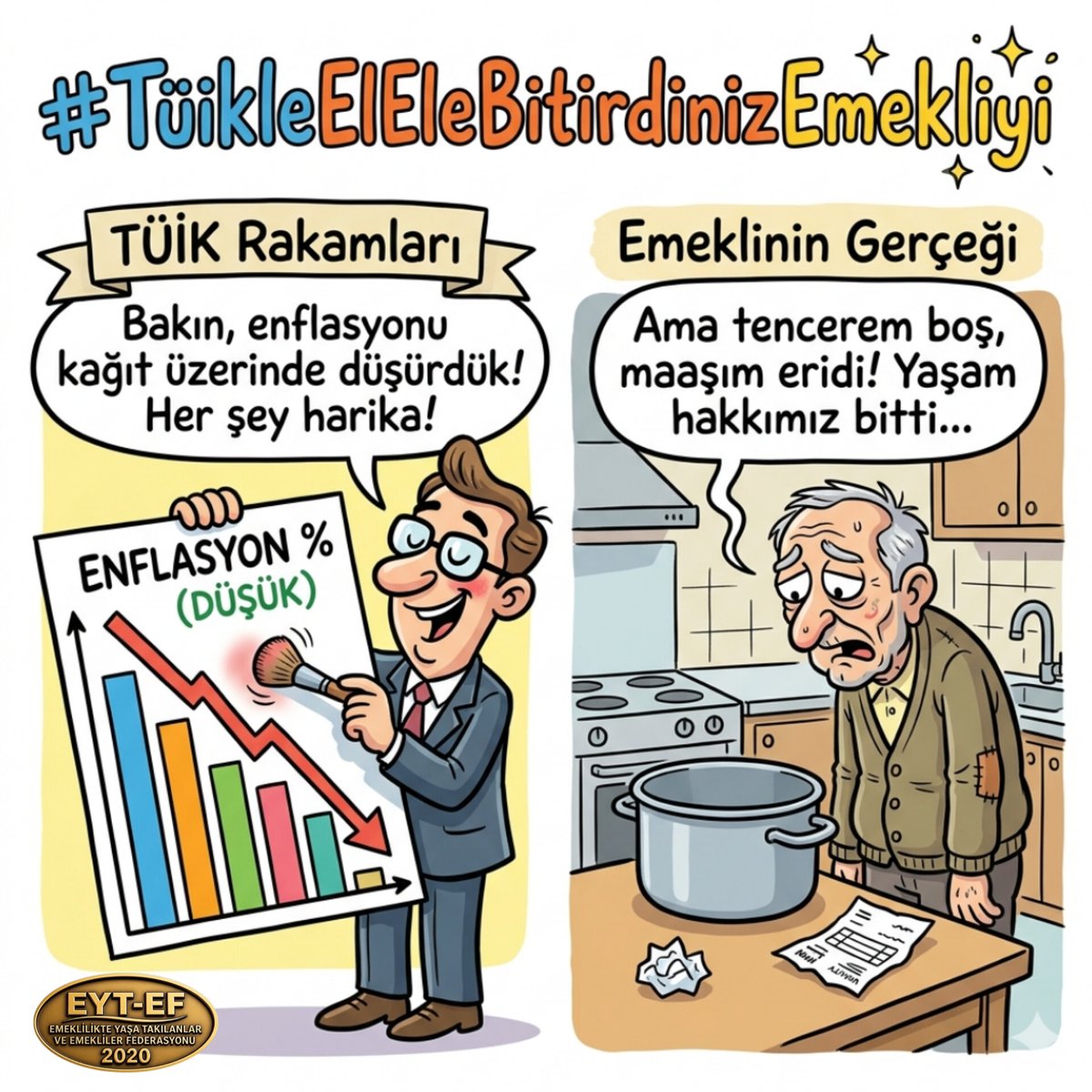 28HARFHAMZA's tweet photo. 👇
TÜİKLE EL ELE EMEKLİYİ BİTİRDİNİZ.....‼️

Emekli maaşı ayın ilk haftasında tükeniyor. Market rafları cep yakıyor. Gerçek hayat başka, açıkladığınız rakamlar başka. Bedelini emekli ödüyor.

#TüikleElEleBitirdinizEmekliyi
#5000KısmiyiBitirdiniz

@RTErdogan
@isikhanvedat
@RTErdogan @_cevdetyilmaz @avabdullahguler @oktay_saral @isikhanvedat @memetsimsek @akbasogluemin @mustafaelitas @AvOzlemZengin @leylasahinusta @Akparti @TBMMGenelKurulu @TBMMresmi @dbdevletbahceli @MHP