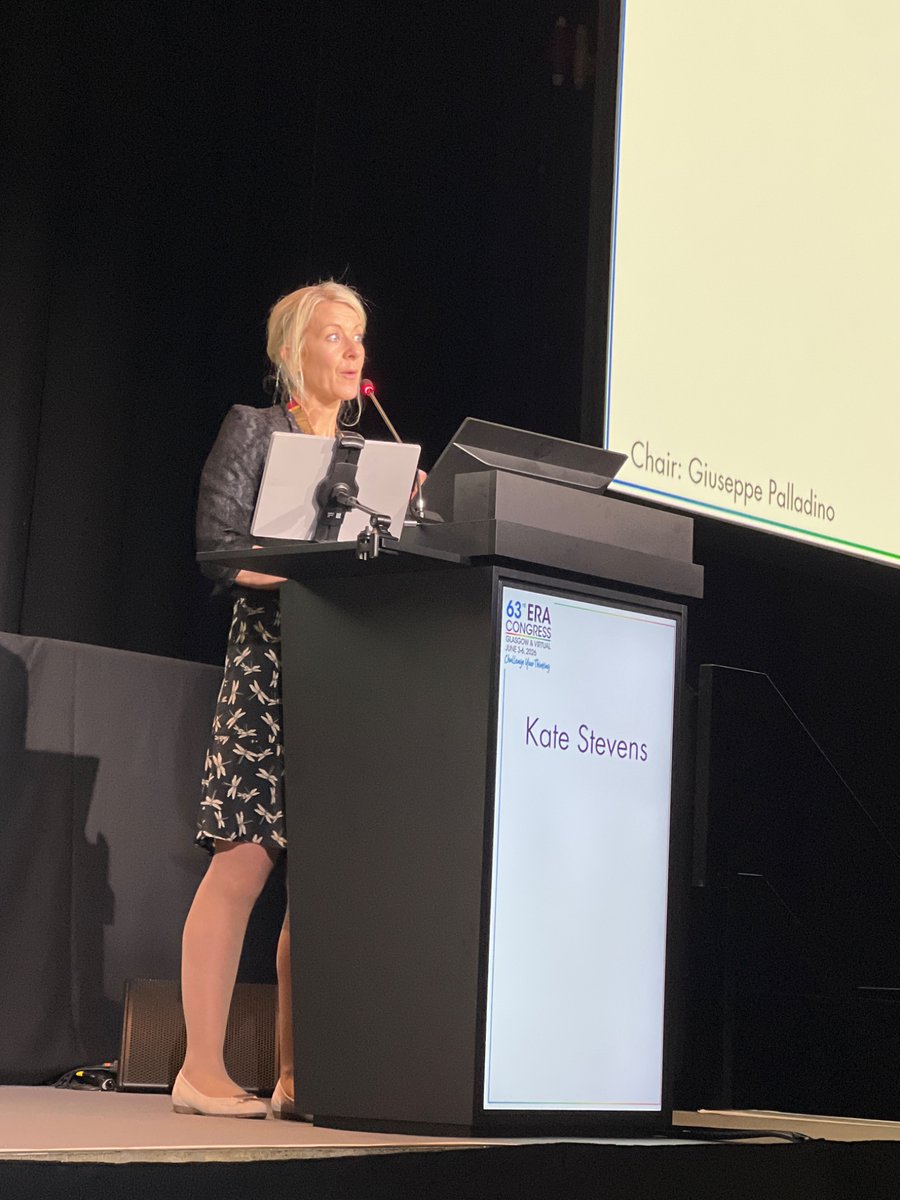 ERAkidney's tweet photo. The opening lecture of the #ERA26 by Kate Stevens https://t.co/xmRBHmnP7a