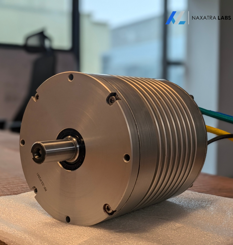 iamvarunguru's tweet photo. 50% of the world's electricity is used to power motors.

Ahmedabad-based @NaxatraLabs is building high efficiency motors used in EVs, agricultural equipment, industrial machinery, drones and power tools.

And they are designing and manufacturing all their motors in India. https://t.co/SkUXofhkFV