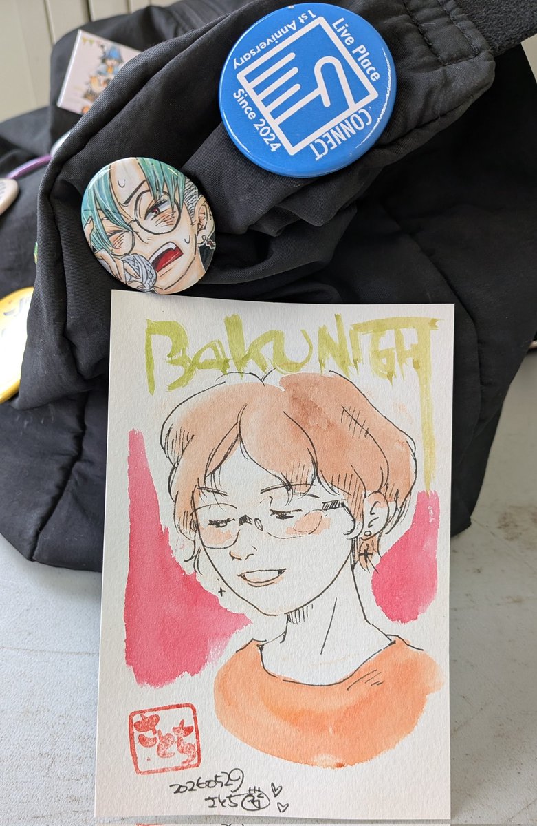 anarogu_kaito's tweet photo. こんにちは!
5/29(金)
Connectにて爆ナイトの時に
似顔絵やさとちさんが自分が
似顔絵描いてる姿を描いてくれました🤭✨似顔絵師さんに描いてもらうの
初めて〜🌻嬉しかったです✨ありがとうございました!また!宜しくお願い致します☺️#似顔絵やさん #さとち
#似顔絵屋ばく #爆ナイト https://t.co/J8szuTub6l