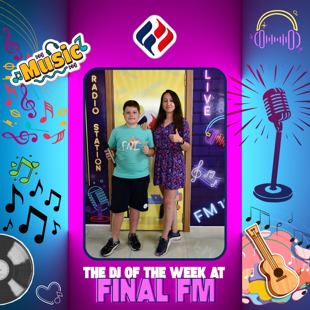 finalortaca's tweet photo. 🎧🎤🎶 THE DJ OF THE WEEK AT FINAL FM!
DJ of the Week at Final FM is Kayra YETİM from Class 5/B this week!
He has been entertaining us with his great energy and music throughout the week. 🎵 https://t.co/9iCyEuHBFL