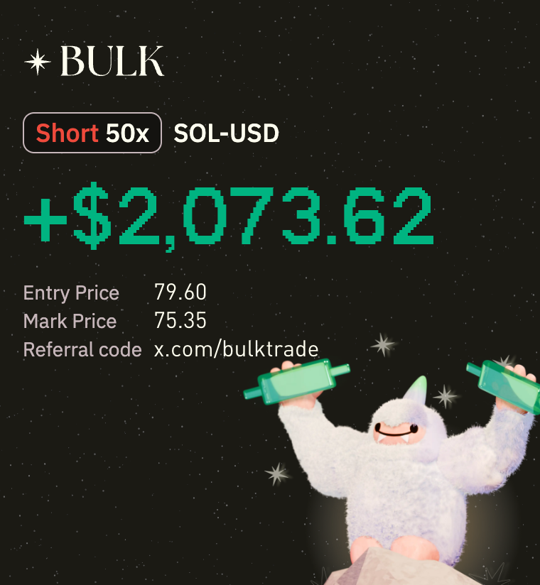 seekergang's tweet photo. Trade SOL-USD perps on @bulktrade https://t.co/dSEGKCiJtY
