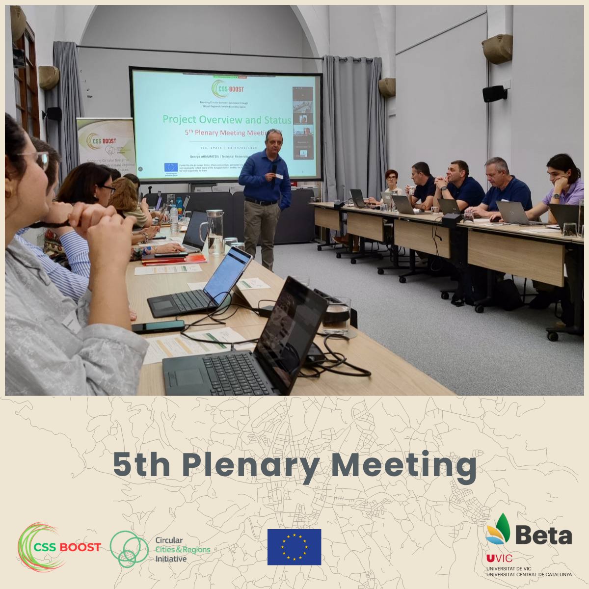 CSSBoost's tweet photo. 📣 We are in Vic and have officially kicked off our 5th Plenary Meeting! 
🤝 Day 1 is all about tracking our progress post-mid-term review and diving deep into our core work packages.

Our website: https://t.co/pAAuZAd6ob https://t.co/xaQ1OsNCCz