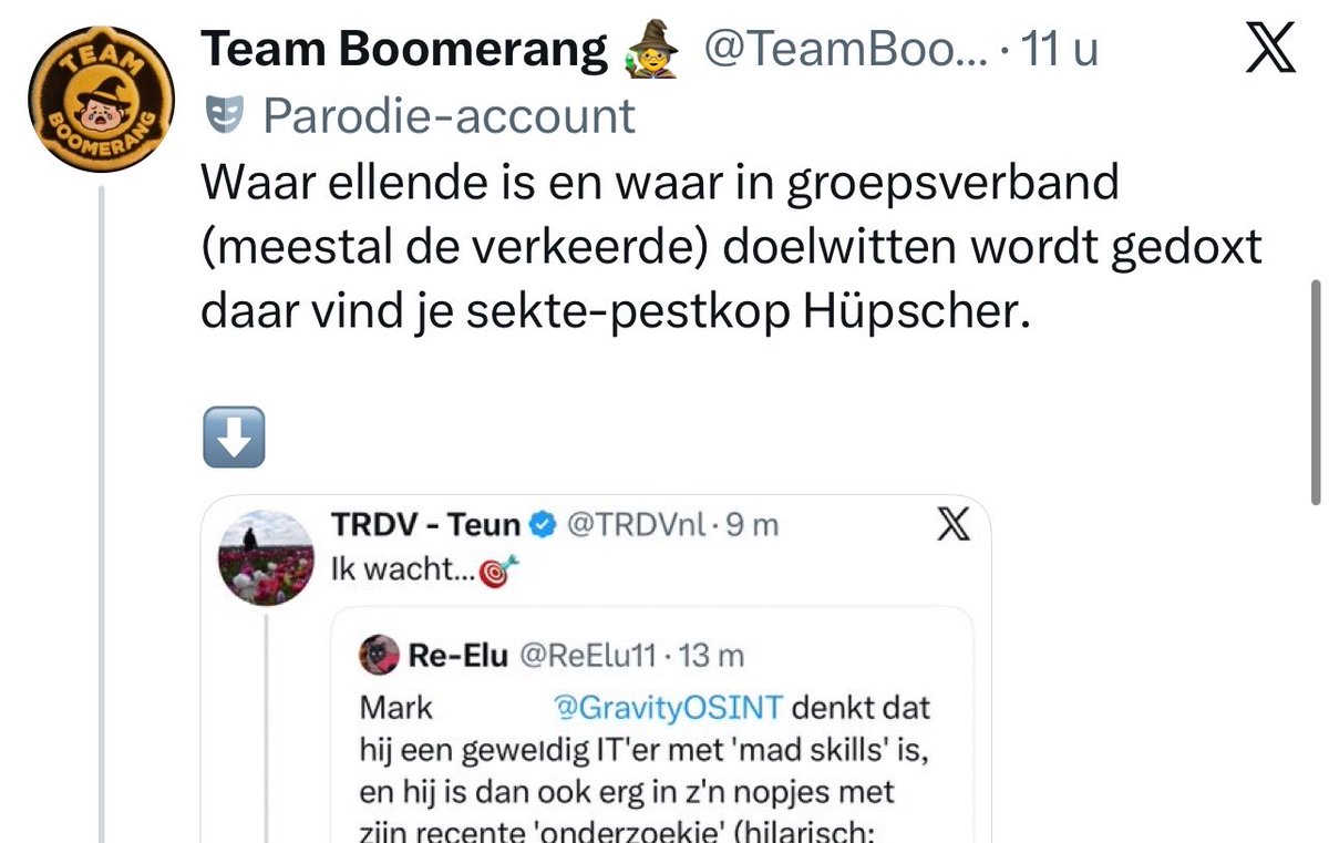 JantinexTweets's tweet photo. @TRDVnl Zegt de club die altijd accounts aan de verkeerde mensen koppelt en daarom doxxt. 😂😂 https://t.co/Ik87FCFWOb