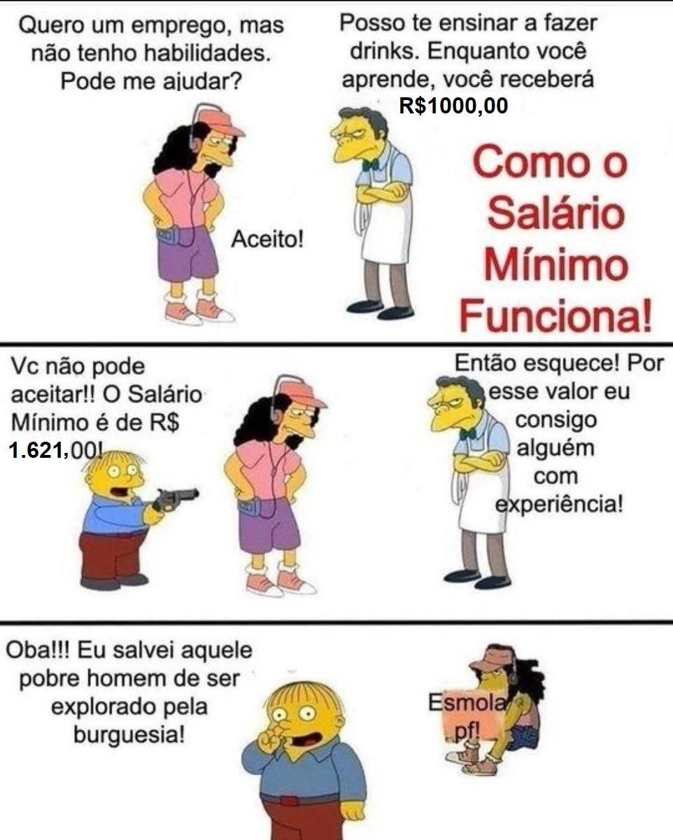 CentralAncap's tweet photo. Desenhado o motivo do salário mínimo e qualquer piso salarial imposto pelo Estado ter que acabar. https://t.co/xNnLUbyFxb