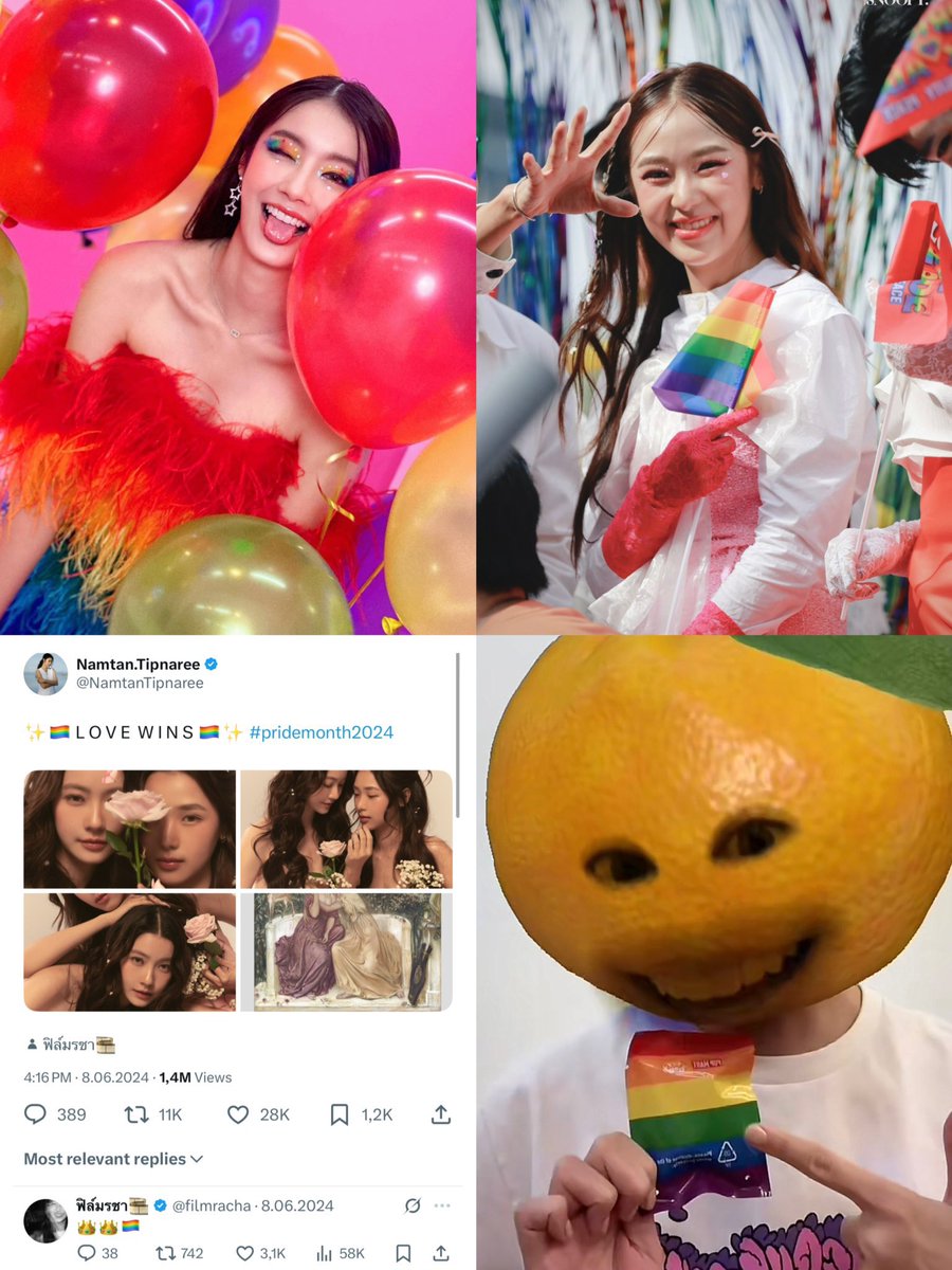 eddnamtanfilm's tweet photo. Happy Pride month 🥳 🌈

#น้ำตาลฟิล์ม #NamtanFilm https://t.co/hJigkH8dcc