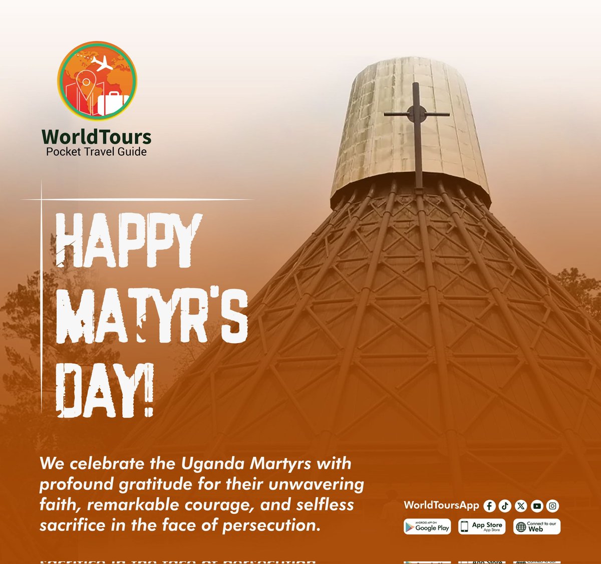 WorldtoursApp's tweet photo. Honoring the Uganda Martyrs today.
🌍 Can faith journeys inspire sustainable tourism tomorrow? https://t.co/Af9GHHlN2L