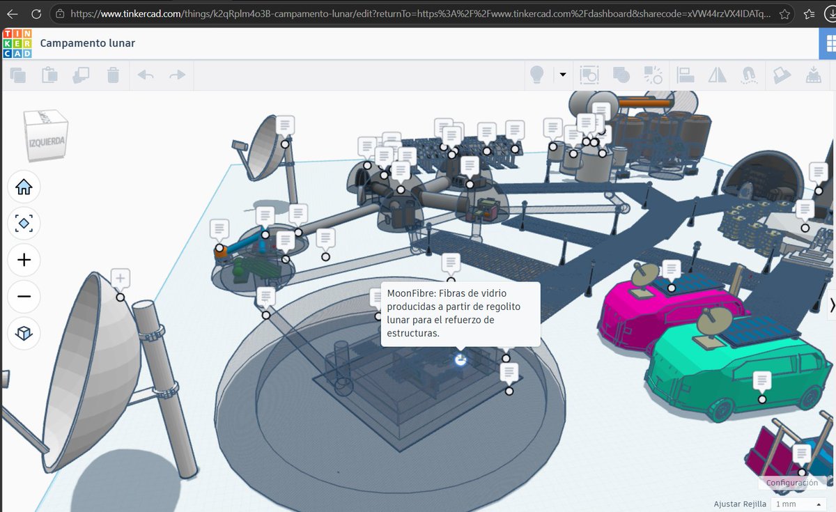 tecuribarri's tweet photo. Interesantes trabajos de investigación y modelado 3D creados por nuestros alumnos en @tinkercad. Han diseñado sus propios campamentos lunares para participar en el concurso #MoonCamp de @EseroSp. 🪐✨
@esa_es
Creatividad e ingeniería #STEAM #Observa_digitalización https://t.co/cOIUXiwCgG