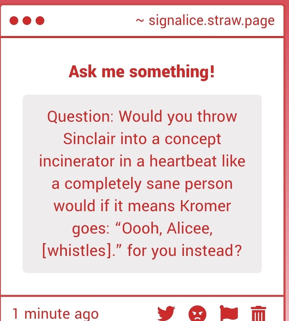 Signalice39's tweet photo. //OK YOU CANT DO THAT TO ME

NO. NEVER A CONCEPT INCINERATOR. THATS TOO FAR QAQ https://t.co/uuHRIg633f