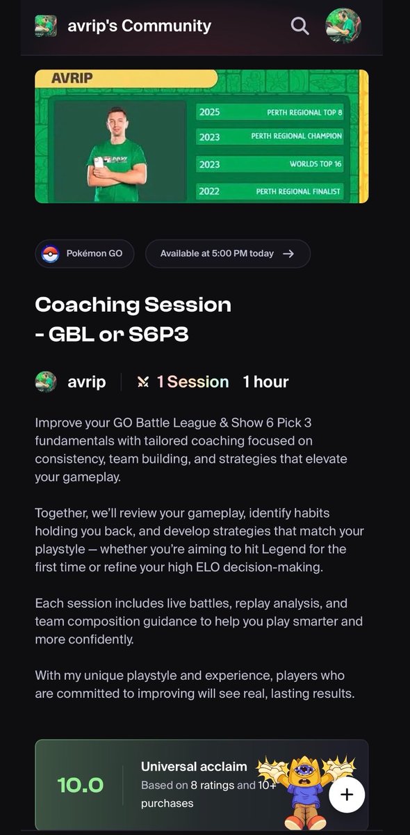 GOHubAvrip's tweet photo. With the new season underway, I know many people are looking to improve and reach the highest ranks in GBL and dominate in S6P3. I offer personalised coaching sessions tailored to you, with  positive feedback from every session so far. Let’s get started⬇️

https://t.co/OuyVsN8zqS https://t.co/COPUEVte3I