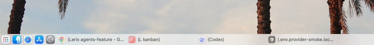 alexfer's tweet photo. Man I love macOS but the dock is completely useless as a window manager

Saw this windows like Taskbar dock replacer someone posted on Reddit and damn it’s so much better https://t.co/CG6GcXnocA