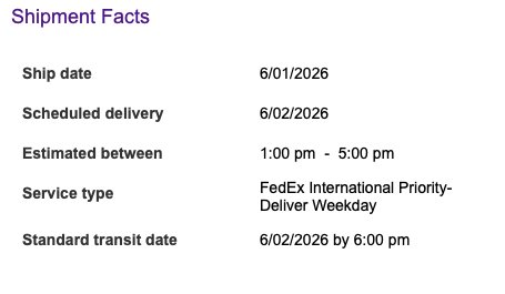 TravelerOfCode's tweet photo. @FedEx Thailand:

→ ship date: 6/01
→ standard transit date (per your doc): 6/02 by 6pm
→ today: 6/03 — still in customs
→ premium price: paid
→ est. delivery : tomorrow (if they can)

The guarantee is what justifies the cost. 
Without it, FedEx is just expensive. https://t.co/MIUpyGatNz