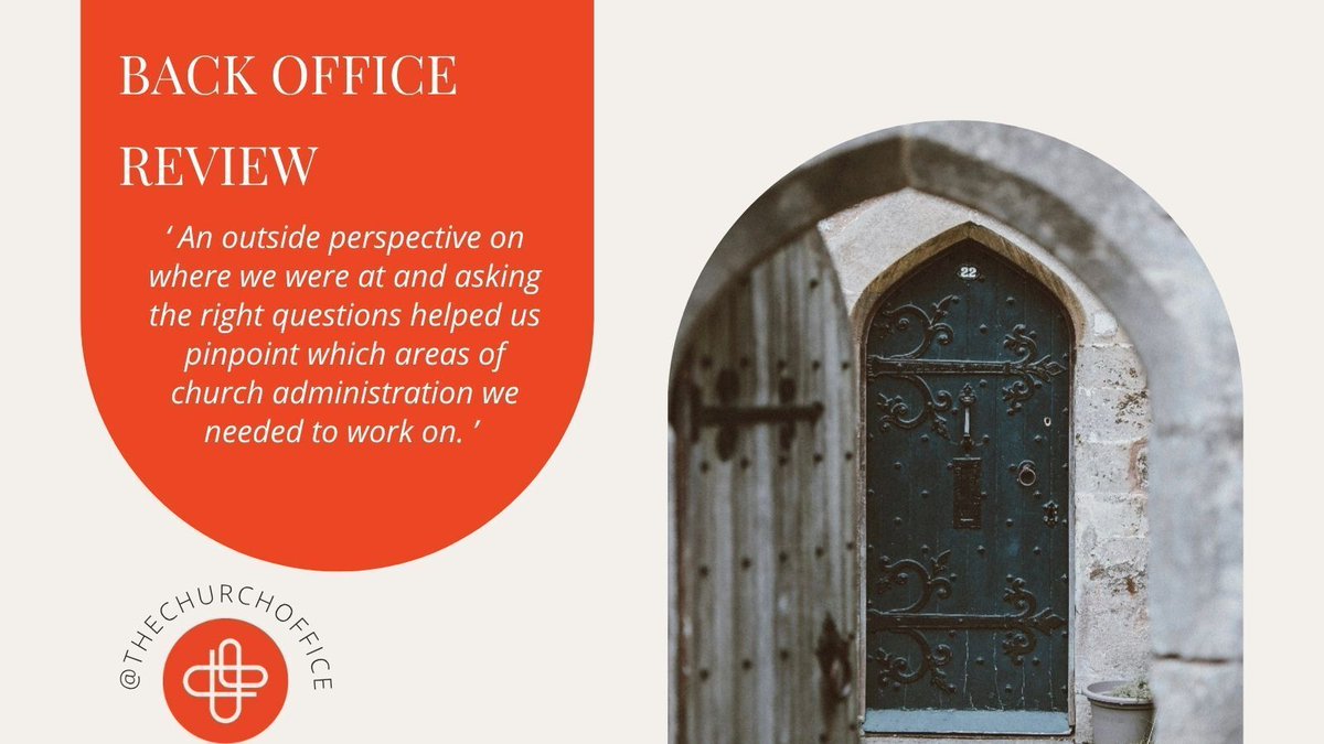 church_work's tweet photo. When you're immersed in the day-to-day life of your church, it can be hard to spot areas for improvement. A Back Office Review provides fresh insight, helping bring clarity and strengthen administration. Find out more: https://t.co/SluUZVbB2B https://t.co/kobwRQ22me