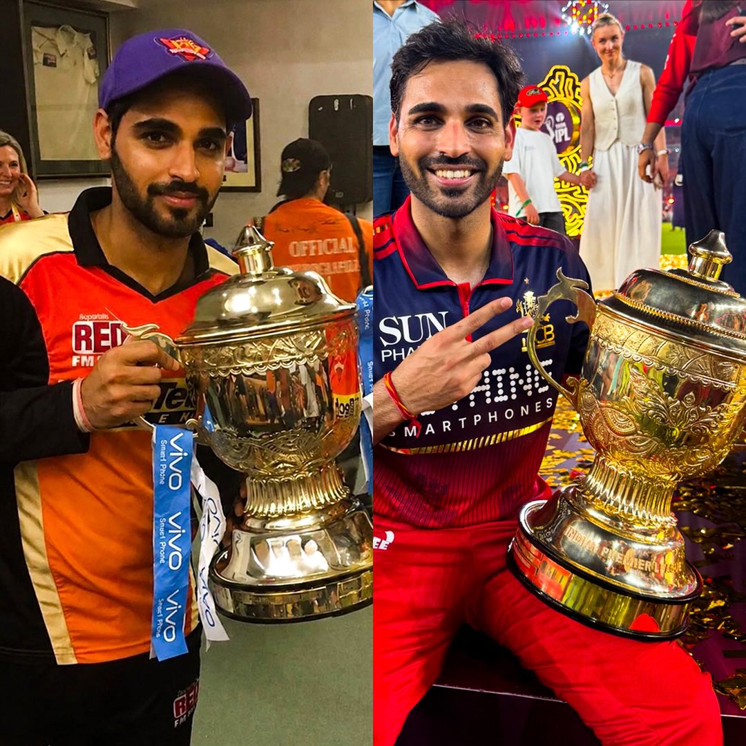 Maha_Sports's tweet photo. 2016 🤝 2026
भुवनेश्वर कुमारचा आयपीएल मधील परफेक्ट 10 वर्षांचा प्रवास 🔥
.
.
#ipl2026 #ipl2016 #BhuvneshwarKumar #rcb #mahasports https://t.co/uzXTqPMC4b