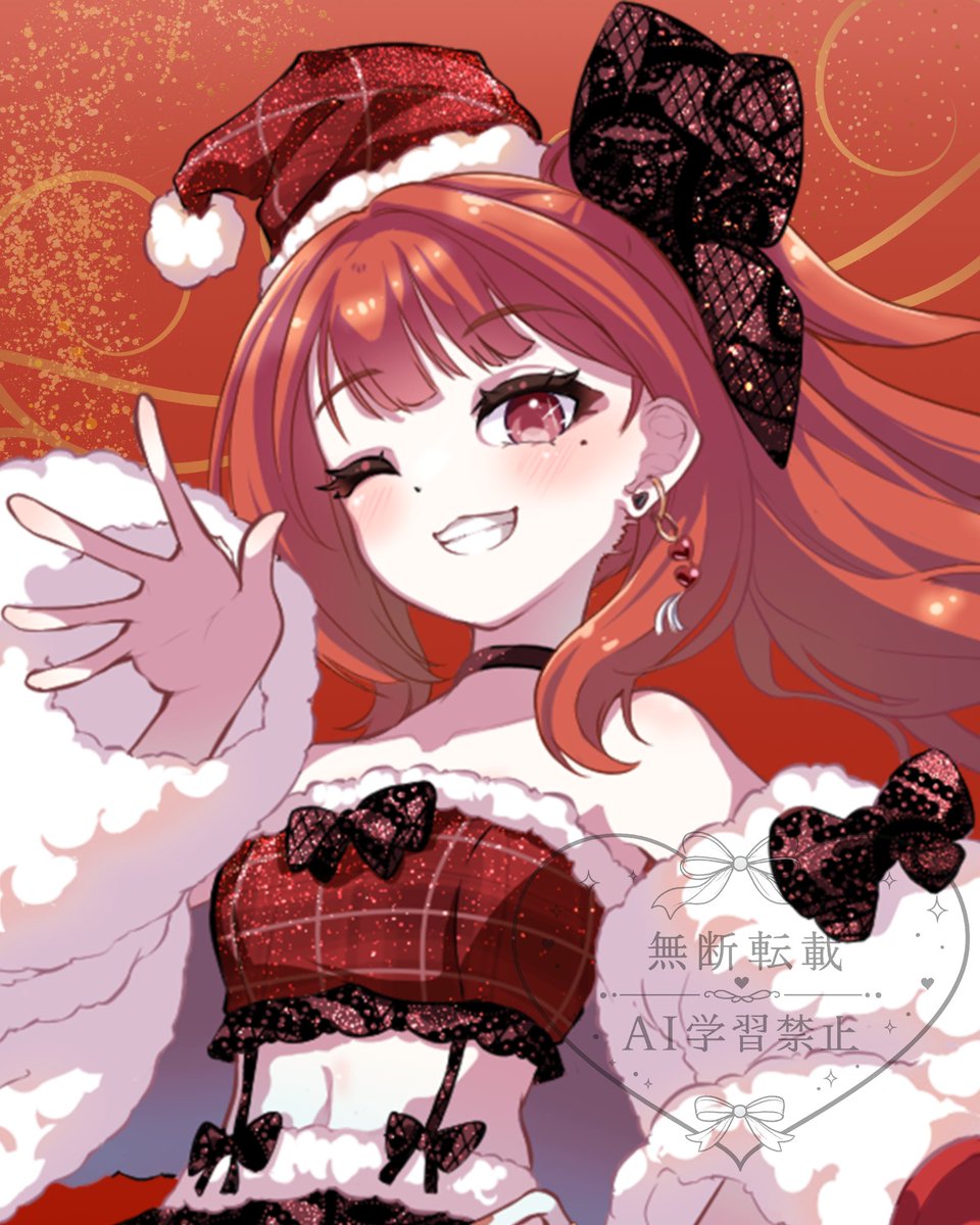 famlab_illust's tweet photo. ふぁむらぼの\なつきなの/です！

それスタ所属の @snnanase  さんのクリスマスイラストを描かせていただきました！🎄✨

ギャルらしいキラッとした表情と、冬衣装でもしっかり個性を感じられるデザインがお気に入りポイントです✨

#ふぁむらぼ #VTuber #イラスト #実績 https://t.co/aNkHnT0r03