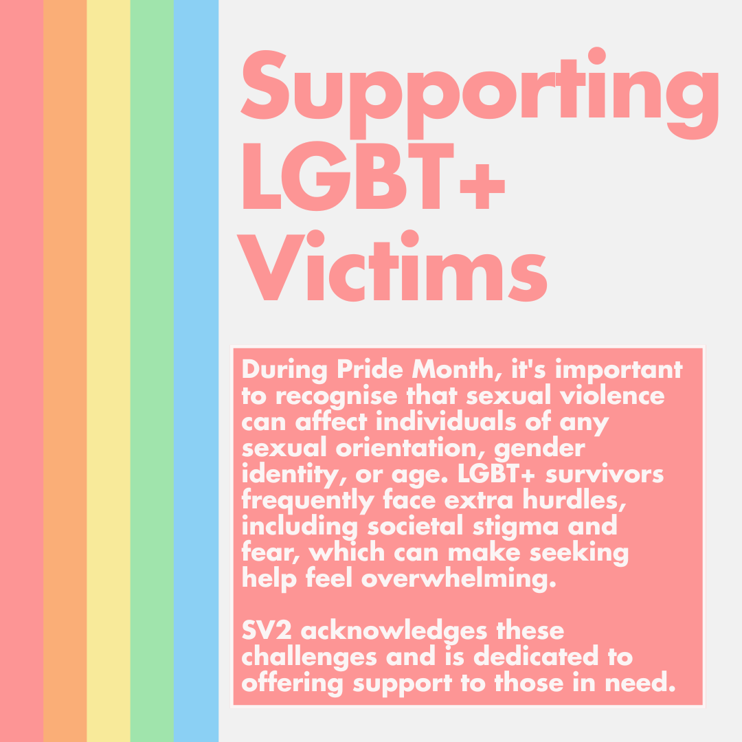 sv2uk's tweet photo. Supporting LGBT+ survivors during Pride🌈

Pride Month is a time to celebrate identity, community, and inclusion, while also recognising the challenges that some LGBT+ individuals may face when seeking support after sexual violence.

🌐 https://t.co/cN0bJObUt7
📞 01773 746 115 https://t.co/mt9R7nInGG