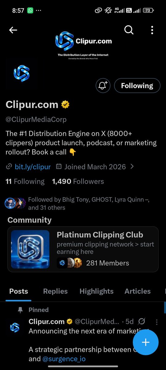 Web3guy02's tweet photo. @youfadedwealth @ClipurMediaCorp All task done ✅ 

Tagging @zarah_khaleel @SadeeqSZN @SadeeqSZN 

My QRT https://t.co/6peBOOTHa7 https://t.co/GEFaGtmJ8X
