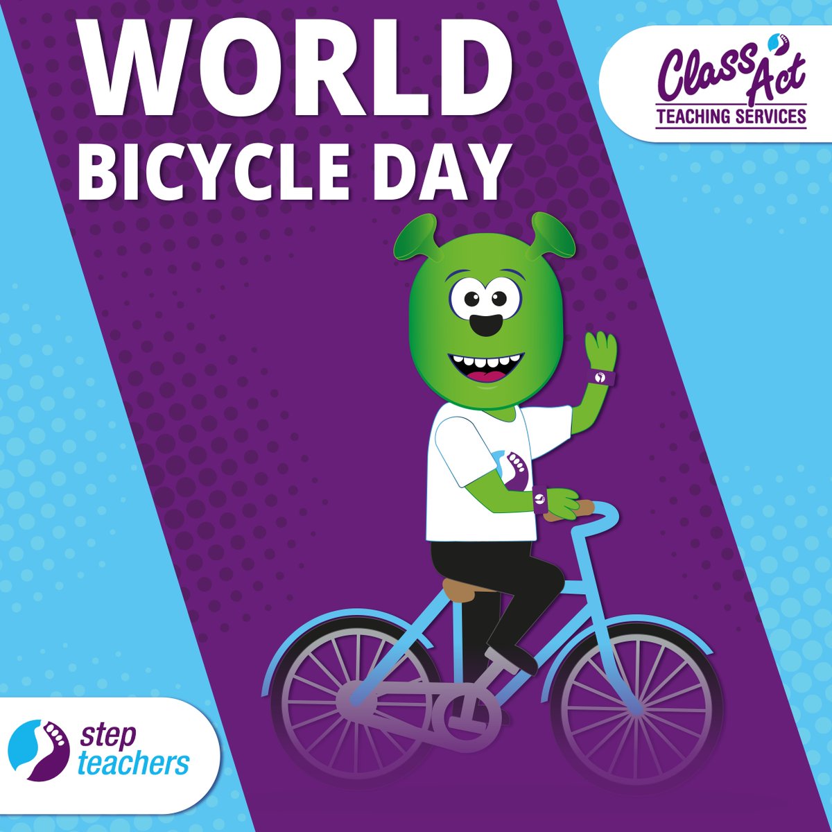 Step_Teachers's tweet photo. Celebrating World Bicycle Day 🚴‍♀️  

From pupils cycling to school to staff choosing greener commutes, small changes make a big difference.  

How is your school encouraging active, sustainable travel for students and staff today?

#Sustainable #Cycling #StepTeachers https://t.co/JiqU5lOitR