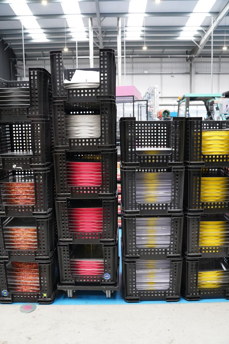 pressonvinyl's tweet photo. A lovely sight 😍🎧

Hot off the press and now cooling down, ready to be packed and shipped 💿✨

https://t.co/vC79zvLC0C

#vinylpressing #hotoffthepress #recordpressing #vinylrecords #musicmanufacturing #behindthescenes #physicalmedia #vinylcommunity #pressourvinyl https://t.co/GkZ6fiedLK