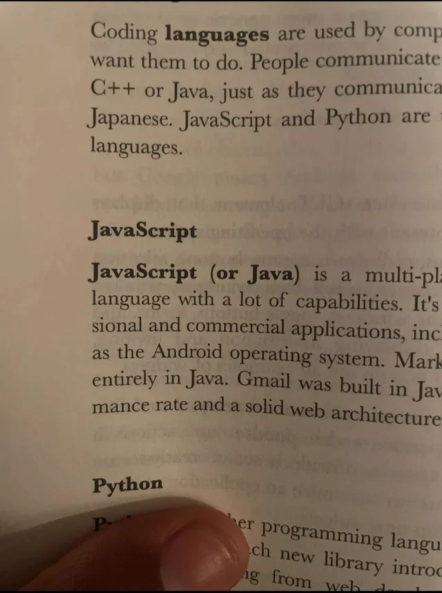 stupidtechtakes's tweet photo. JavaScript (or Java) https://t.co/HhLnDDFvVf