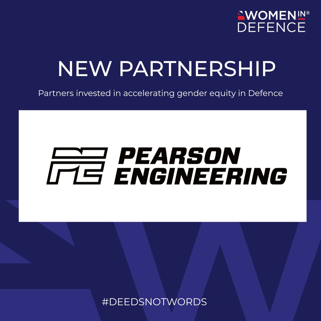 womenindefence's tweet photo. We’re delighted to welcome Pearson Engineering to our growing partnerships with organisations committed to accelerating gender equity across defence.
#DeedsNotWords #WeAreWomenInDefence https://t.co/OmgiPTHMRm