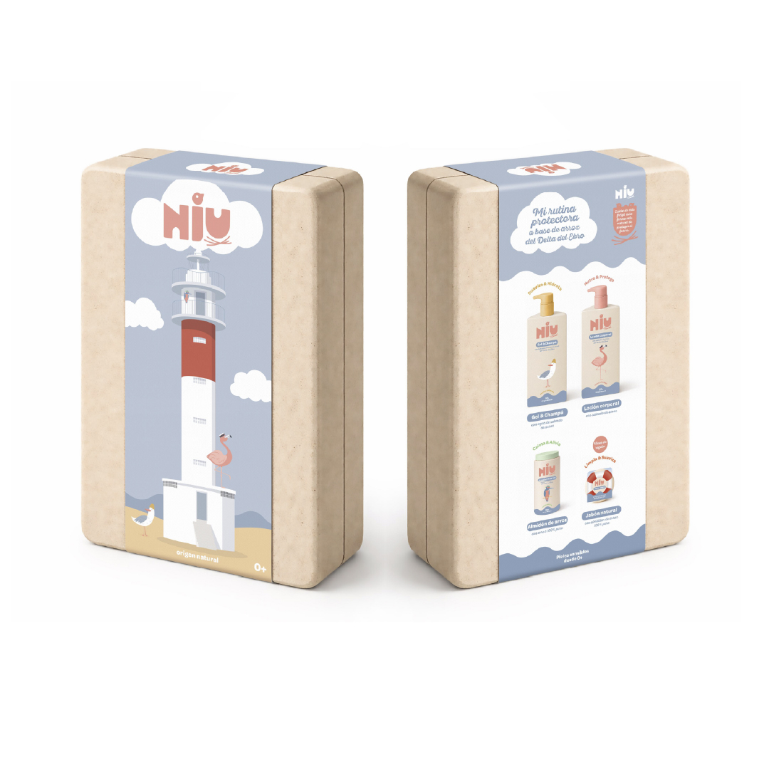 weareshifta's tweet photo. Carol Edet, alumna del Máster en Packaging e Identidad de Marca, ha diseñado una marca de cuidado infantil para pieles sensibles basada en el arroz.
Sus envases encajables recrean aves del Delta del Ebro, convirtiendo cada producto en una experiencia visual. ✨ https://t.co/lidP99CbRt