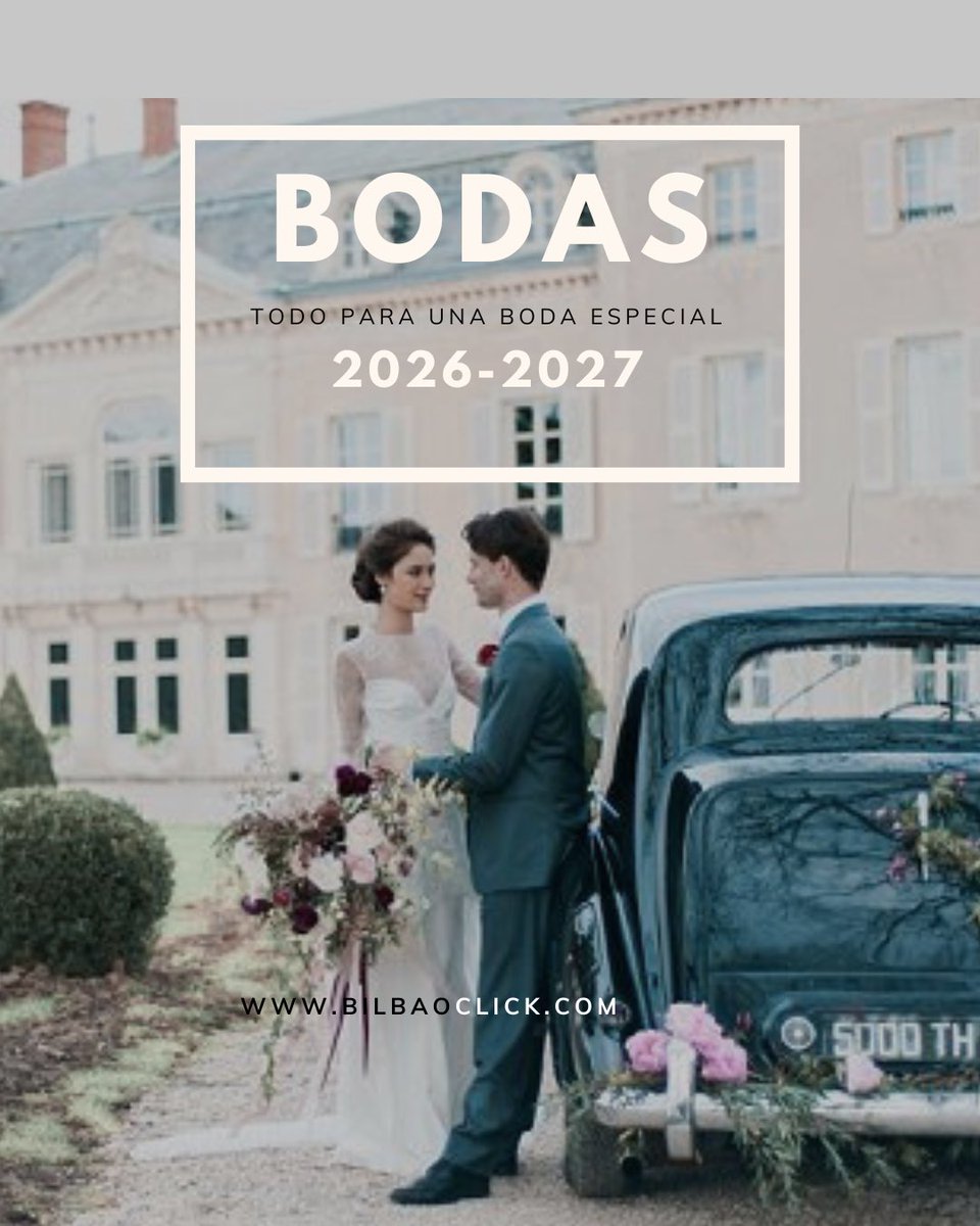bilbaoclick's tweet photo. Te recomendamos diferente ideas para tu boda en Bilbao-Bizkaia. 💍

Lugares que tienes que conocer: tiendas, complementos… 
📍https://t.co/VGRf6Yyb4P

Restaurantes para tu boda 
📍https://t.co/iH2fg2wN3M https://t.co/3sKswZvwf4