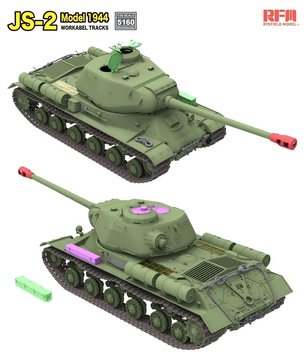 hobbysearch_mm's tweet photo. 【プラモデル新商品】Rye Field Model(ライフィールドモデル)
1/35 JS-2 1944年型w/可動式履帯
入荷です→ https://t.co/9Dz2YeYIXM
完全新金型で1/35 ИС-2 スターリン重戦車 1944年型が登場。
履帯は連結可動式、トーションバー/サスペンション等が可動。
#重戦車 #JS2 https://t.co/4O8UeErHvR