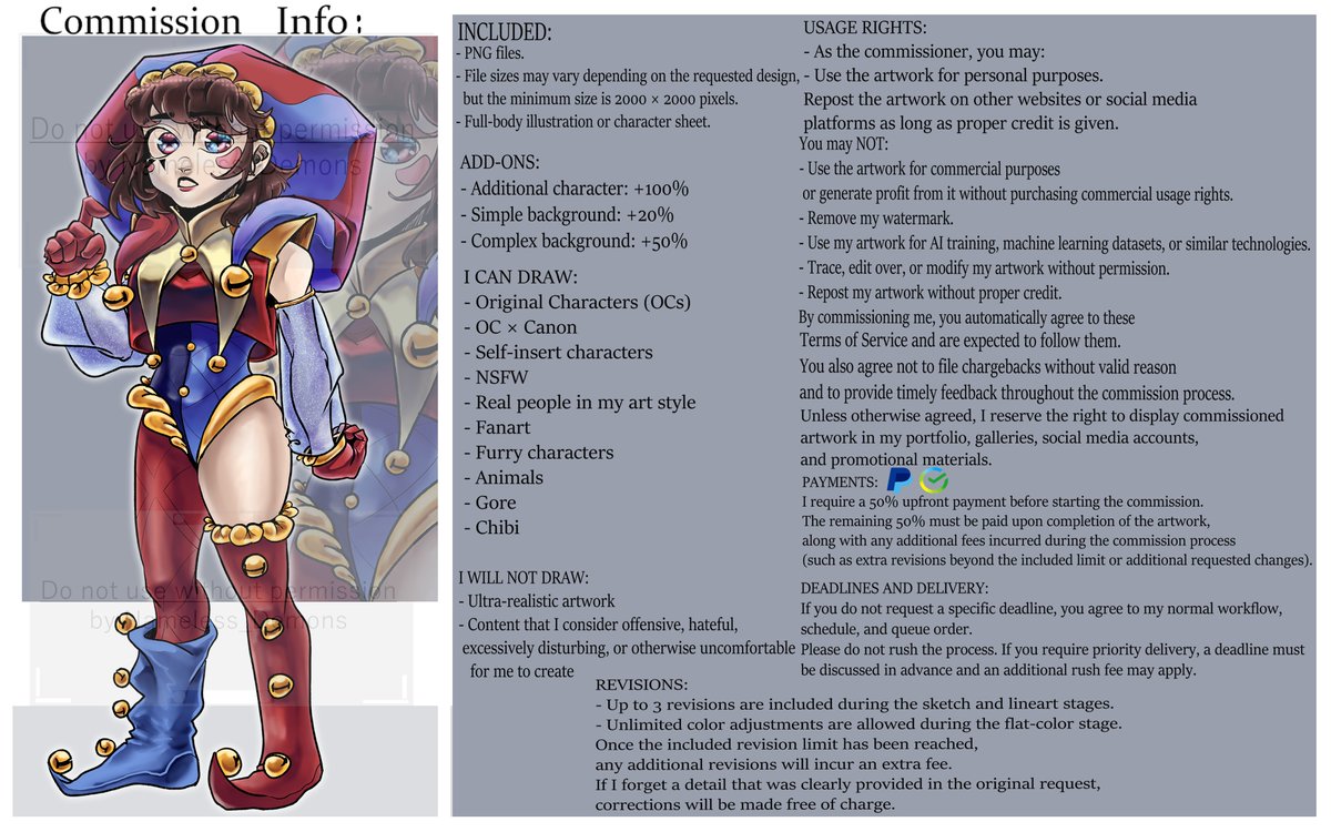 Nameless_Demons's tweet photo. Hello everyone, these are my commissions, I will be glad to receive orders)
#commissionsopen #opencommission #digitalart #artist #fyp https://t.co/Jfu6pCvQcG