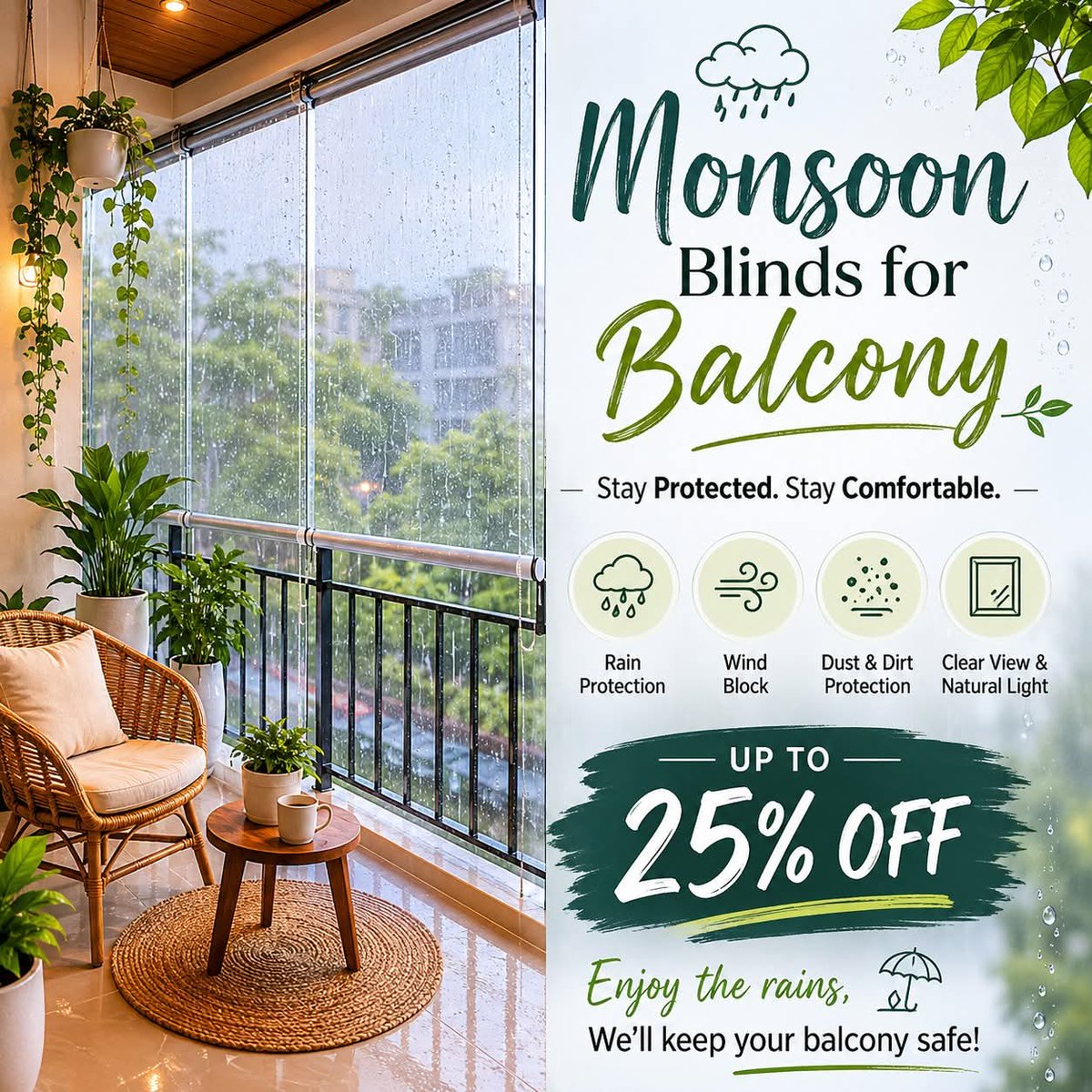 Curtainsnmore's tweet photo. Monsoon Blinds in Bangalore at Curtains N More
Let your windows tell a beautiful story.
📞 +91 91083 00777
🌐https://t.co/a6XSbDaOYU
#Curtainsnmore #monsoonblinds #monsoonblind #bagalore #windowblinds #balconyblind #Outdoorblind https://t.co/2pTFbYRRTc