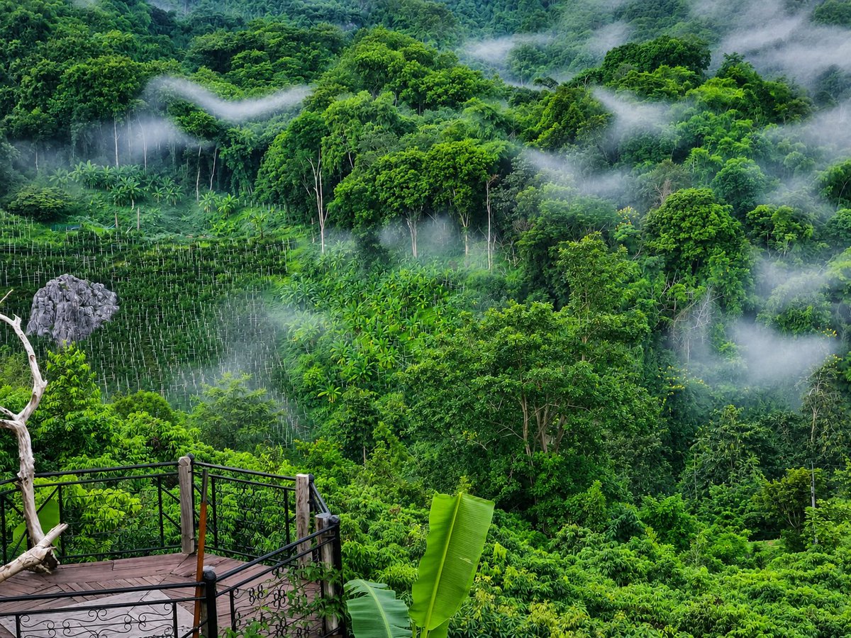 JcTour's tweet photo. Doi Pha Mee, Chiang Rai, Thailand — A place where lush forests, fresh mountain air, natural sounds, and oxygen-rich negative ions come together, creating a perfect escape for rejuvenation and well-being.

Photo by Jc.Tour https://t.co/8AQllultNt