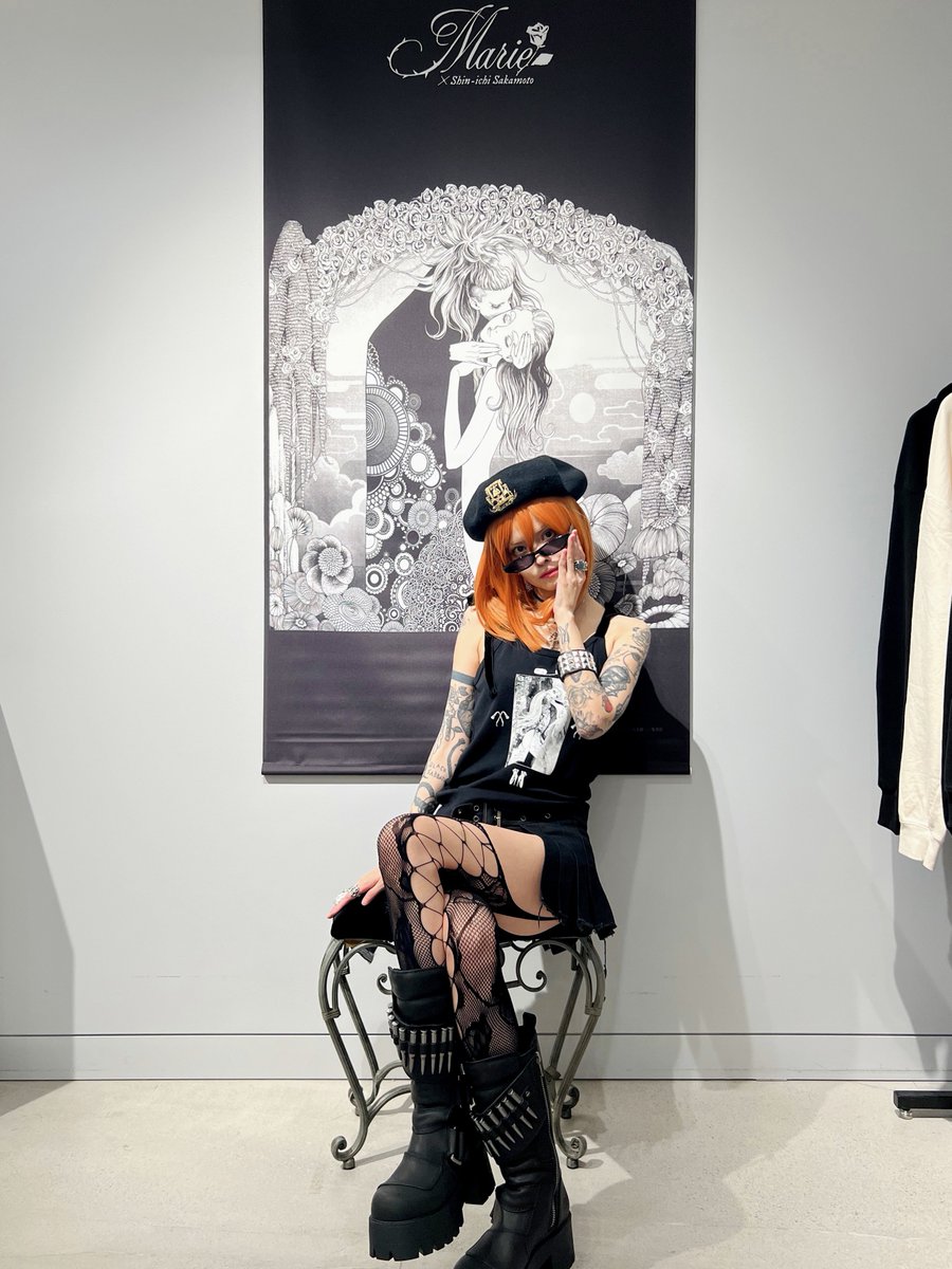 ERIKO4224hz's tweet photo. 坂本眞一先生の漫画「イノサン」がブランド【Marie】としてローンチされました🥀
昨日はレセプションに伺いました⋆͛
ありがとうございました♡ @Marie_ss_o https://t.co/rh1ERyW3Xi