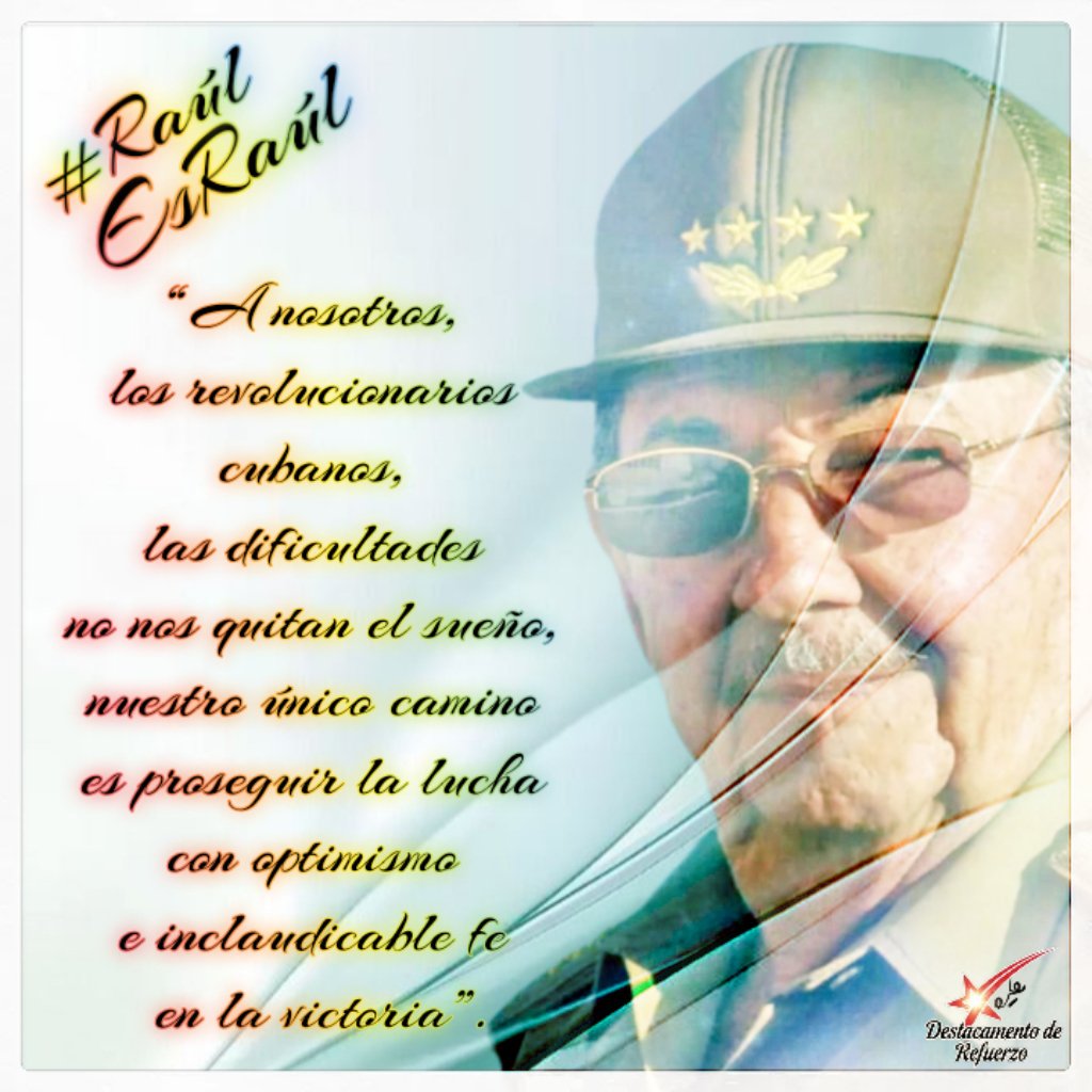 Che_Refuerzo's tweet photo. @Latido_Izquierd @VidePvide @IzquierdaUnid15 @DefendiendoCuba @cafemartiano @kitty_894 @JOTACE7777 @H_Cubana @YaquedeCuba @Atego16 @DrRobertoMOjeda @ElNecio_Cuba #RaúlEsRaúl https://t.co/1qeCWhQAaT