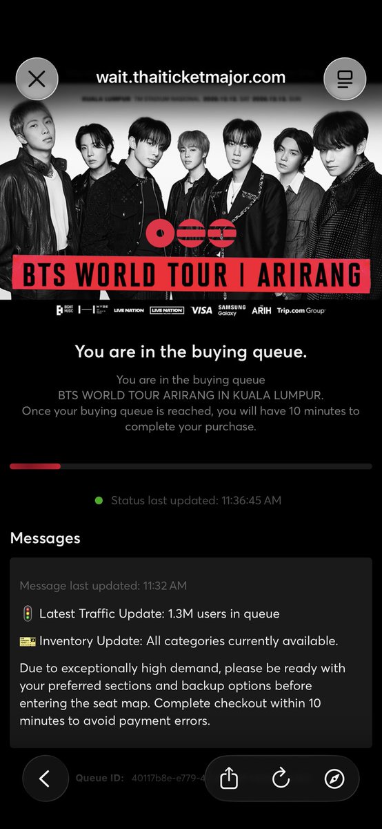 AdeKsm's tweet photo. 1,3 M antrian 🤸‍♂️ #btsinkl https://t.co/rGDFRIHuWb