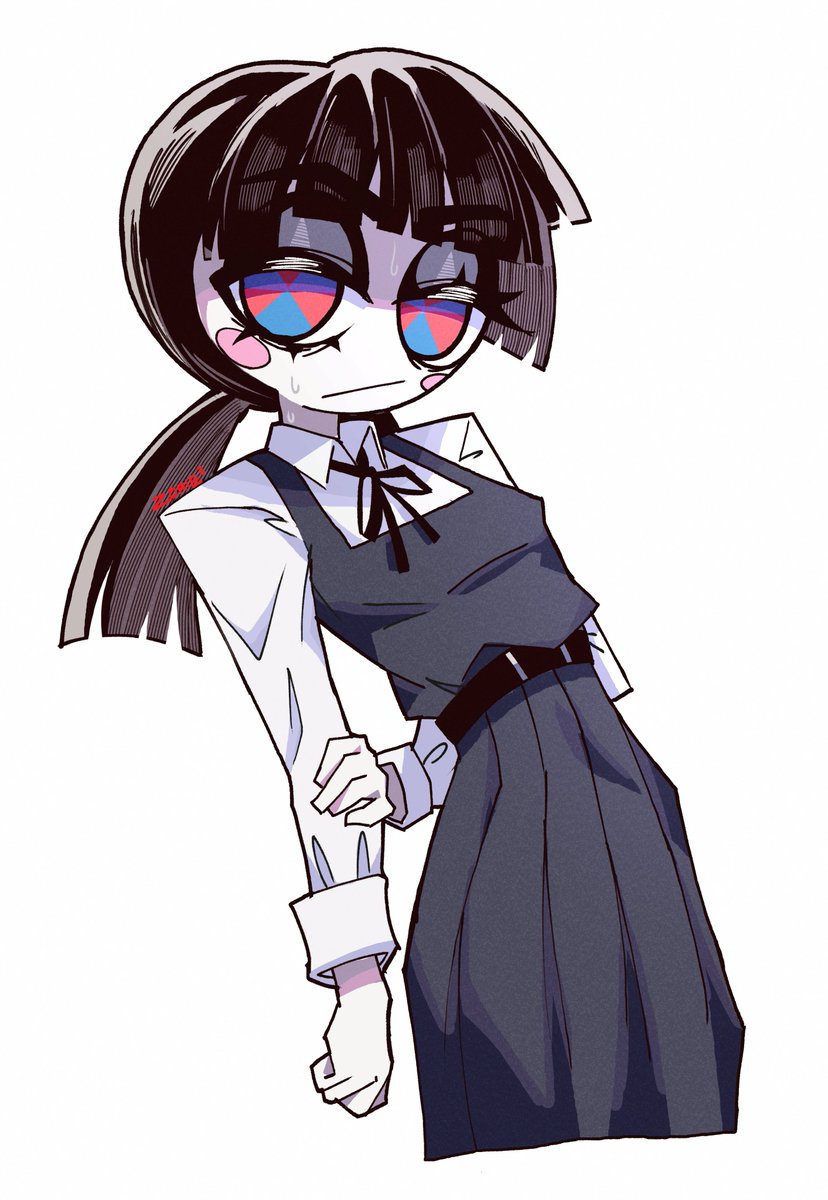 ZorieZorieZorie's tweet photo. I love Pomni from The Amazing Digital Circus
And I also love Asa Mitaka from Chainsaw Man.

I couldn't decide which one I loved more. So I fused them.

#tadc #chainsawman https://t.co/iAQxWohG5v