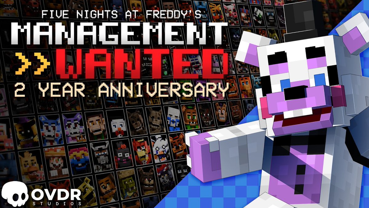 fnafmw's tweet photo. Management Wanted turns 2 years old today!! 🥳🎉
The support you guys have shown has been insane, thank you all 🫶