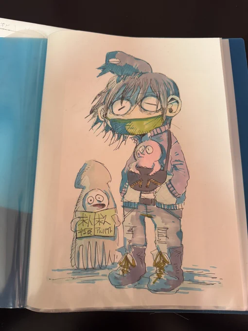 昔描いた絵が中々良かった。