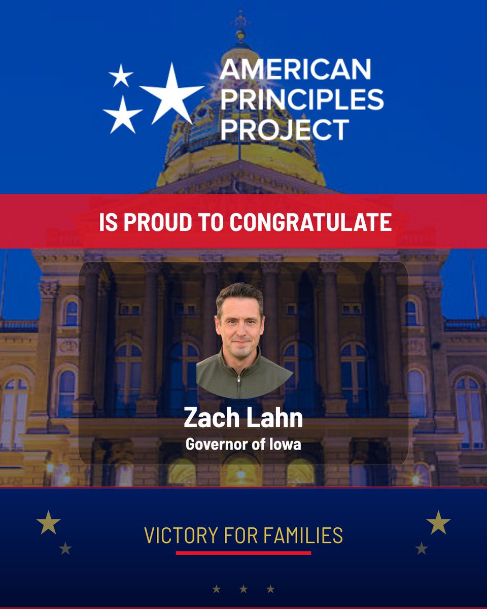 approject's tweet photo. Iowa needs a governor who will put family first. Iowa Republicans answered that call by nominating  @zachlahn https://t.co/Ne8snLcILl