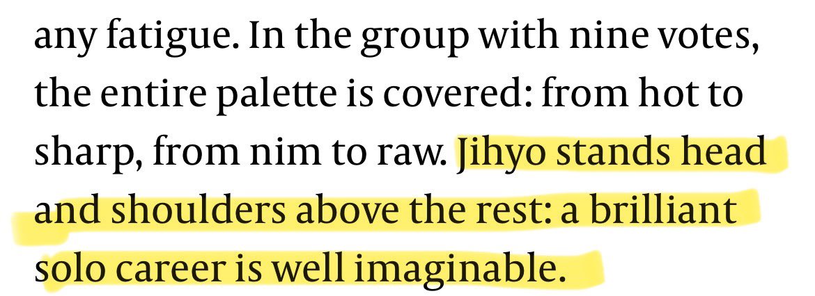 allrounderzyo's tweet photo. one more critical praise for jihyo on this is for tour!

dutch media ‘Volkskrant” about her:

“Jihyo stands head and shoulders above the rest” 🧡 https://t.co/unHo9llfrw