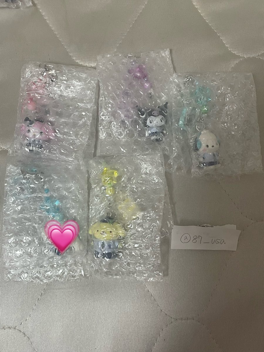 87__usa's tweet photo. サンリオ学園きらめき旅 シークレットストラップ 交換

【譲】クロミ、ポチャッコ、マイメロ、ポムポムプリン

【求】ウサハナまたは定価(＋送料)

都内手渡し(新宿だと都合いいです)または郵送での交換希望

お気軽にお声掛けください。 https://t.co/3h4SMUypKk