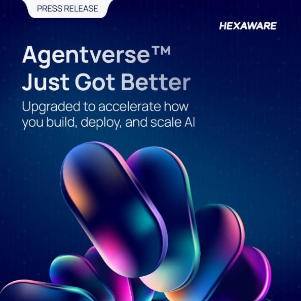 HexawareGlobal's tweet photo. Scaling #AI just got easier!  

 Hexaware’s #Agentverse™ now offers secure integration, advanced memory, &amp; lifecycle governance to help enterprises move beyond pilots to real, scalable outcomes. Explore more about these significant updates https://t.co/WgNwdrRcW0

#agenticAI https://t.co/ZtOSZnhVvv