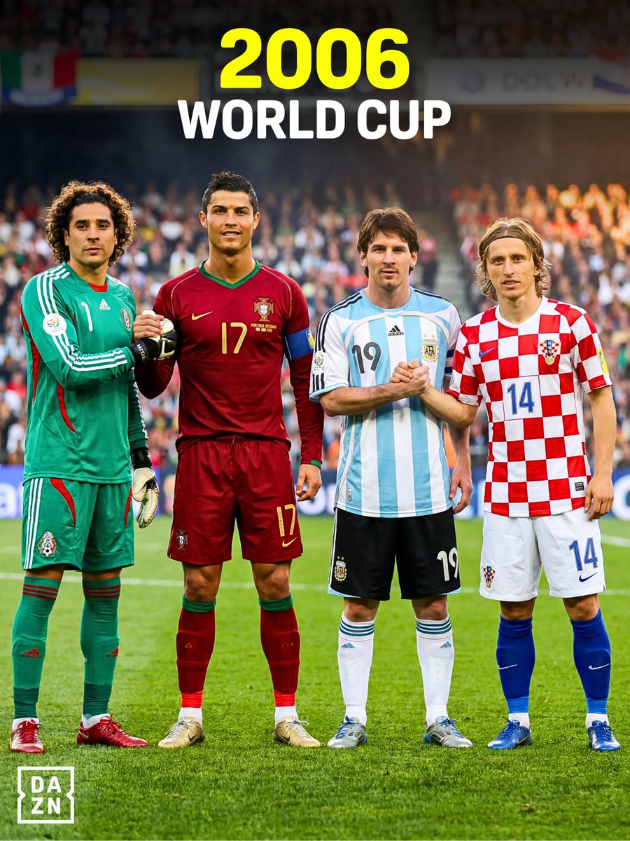 DAZNFootball's tweet photo. 736 men arrived in Germany in 2006...

Only FOUR remain for the 2026 World Cup 🌎🏆

#FIFAWorldCup #WorldCup