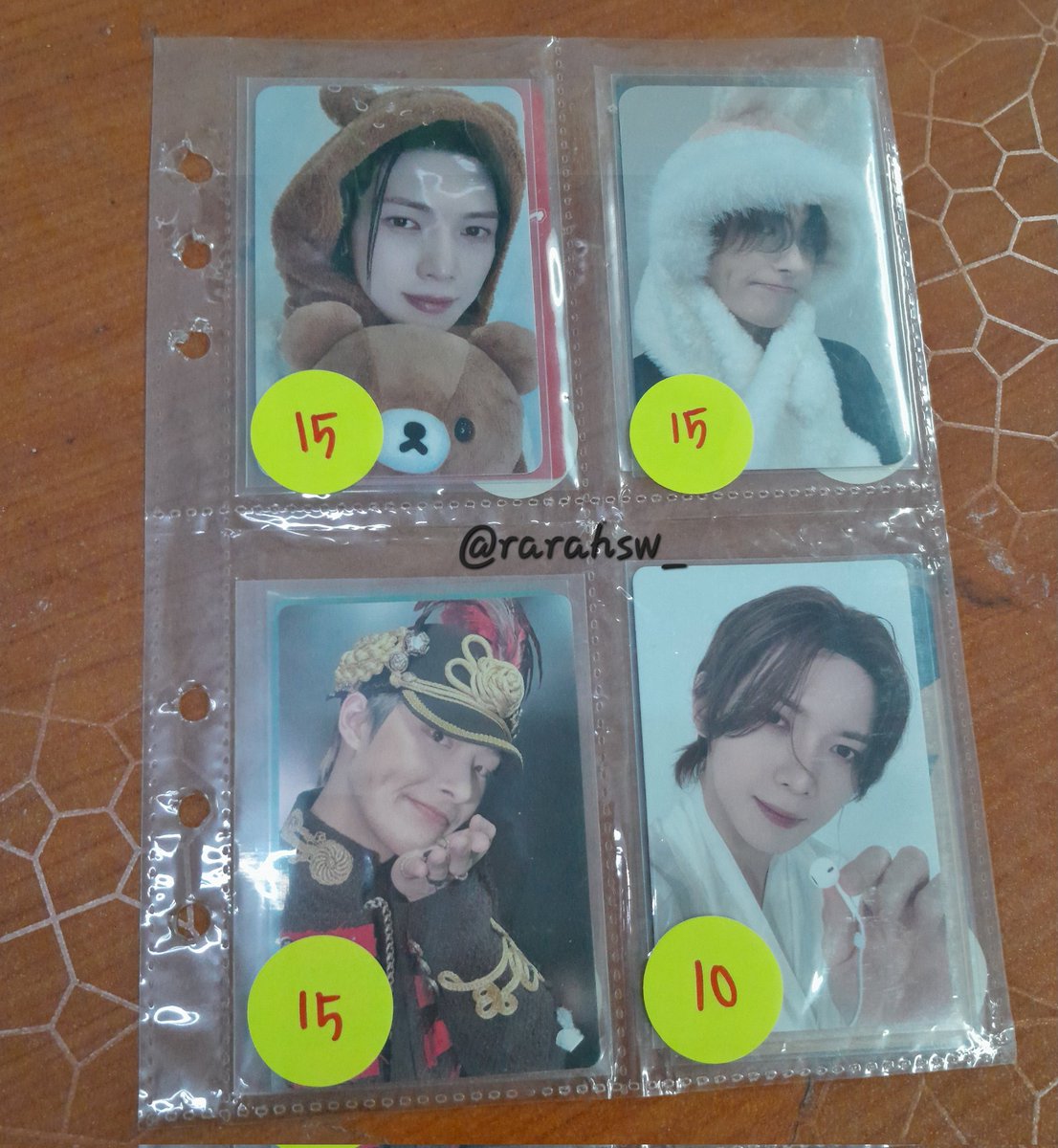 rarahsw_'s tweet photo. WTS🇲🇾

-MINGI ATEEZ PC BULK &amp; a few ateez pc 

‼️exc postage
🎀postage RM8 | RM11
🎀need serious buyers only
🎀need take 2pcs and more
🎀Can open sharing 🤍
🎀price in pictures 

#pasarATEEZmy #pasarATEEZ #ATEEZ https://t.co/BOzGEjTLpK