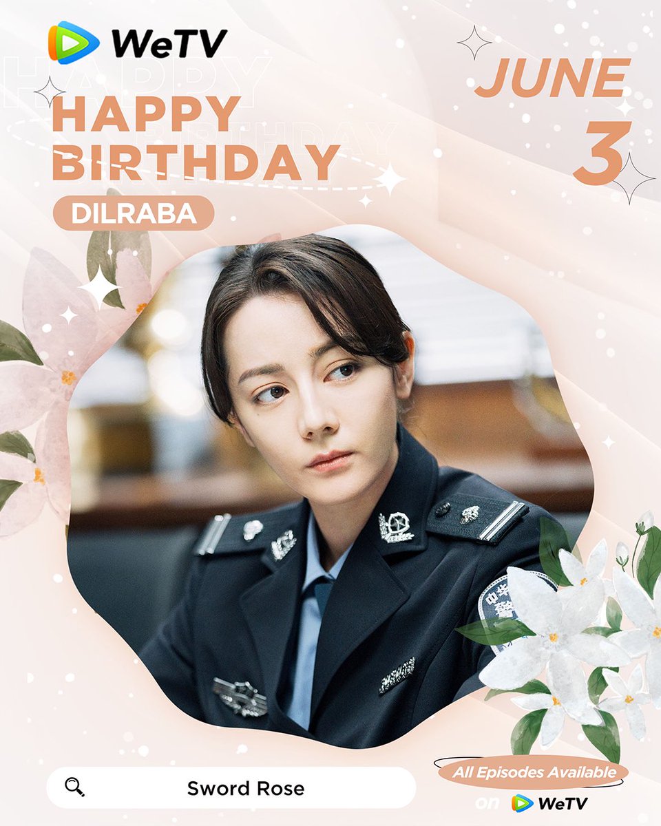 WeTVOfficial's tweet photo. Happy Birthday to #Dilraba 🎂🥳
Love your performance in #LoveBeyondTheGrave
#LoveontheTurquoiseLand #SwordRose #TheTruth2 #TheTruth3 #ProsecutionElite #YouAreMyGlory #EternalLoveofDream
Looking forward to more of your works in the future. ✨
#迪丽热巴 #Dilireba #白日提灯 #枭起青壤 #利剑玫瑰 #开始推理吧第二季 #开始推理吧第三季 #公诉 #你是我的荣耀 #三生三世枕上书 #WeTV #WeTVAlwaysMore