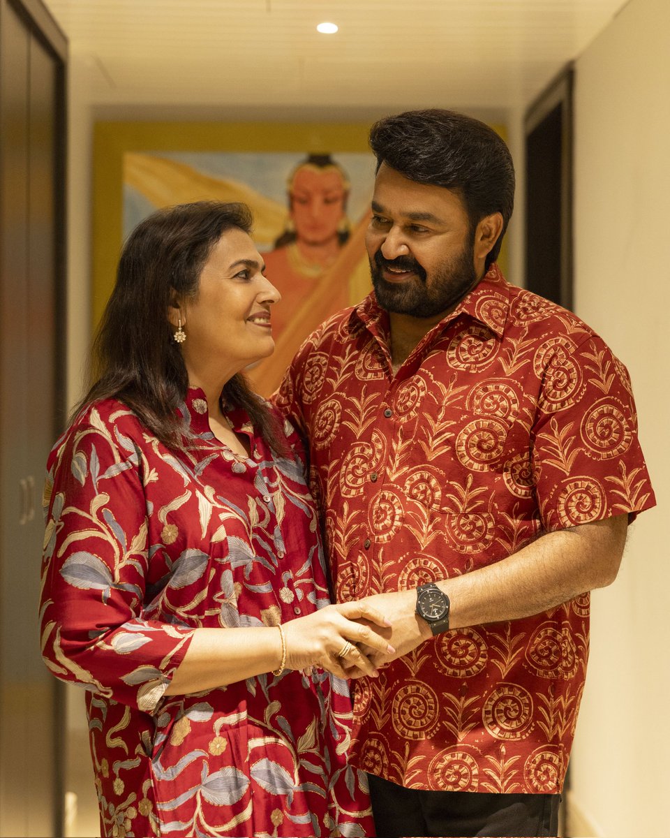 Mohanlal's tweet photo. Here's to your smile, strength, kindness, and all the little things that make you, You. 

Happy birthday my love ❤️ https://t.co/1xRYGBGMax