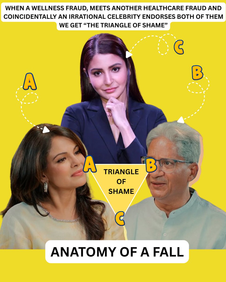 theliverdoc's tweet photo. Triangle of shame.

Supplement Seller - Legalized Quack - Illiterate Celeb
https://t.co/6paIxUasCl (report this post)

Homeopathy is "medicine" made of water, alcohol, and sugar. So you're paying premium prices for fancy sugar pills containing precisely no medicine at all, all based on an 18th-century belief that "like cures like" and that shaken water somehow remembers things. Pathetic.

"But it worked for me!" Of course it did. Most illnesses fade on their own, and people reach for these pills right as they're about to recover anyway, so the sugar takes credit for timing it never controlled. Bonus: a long, caring chat with the homeopath makes you feel deeply heard while consuming absolutely nothing.

The rest of the world has caught on. The UK's NHS stopped funding it, France ended reimbursements, Germany is pushing to scrap state support, and both Spain and Australia reviewed the evidence and found a clean zero. India's bold contribution to this global reality check? Giving Melody to Meloni.

And then there's the "triangle of shame": a supplement seller with an agenda, a homeopath defending a lifetime of sugar pills, and a celebrity cheerfully endorsing both without a single critical thought between them. None of them are doctors. 

So please, don't give your kids (or anyone for that matter) homeopathy, demand real science-based care, and force the government to stop funding the longest-running circus in human history.