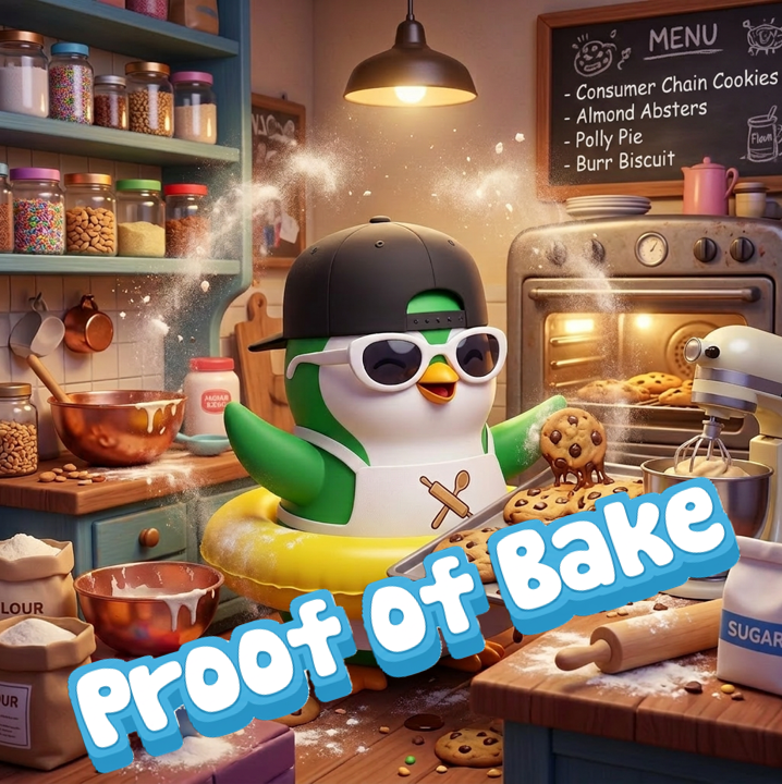 readyplayergeek's tweet photo. Proof of Bake🍪 the tastiest consensus on @abstractchain. Don't get rugged — get XP. 

Season 7 ending in 15h.

Link to my freshly opened bakery 👇 https://t.co/nn43ISYgY8