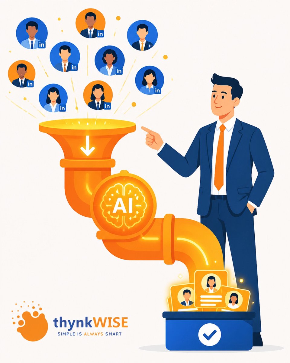 thynkWISE_'s tweet photo. What if your LinkedIn pipeline filled itself while you slept? 😴

Stop manual digging. Aimfox + thynkWISE strategy turns LinkedIn into an AI lead engine. Precision ICP alignment meets automation.

Unlock the invisible pipeline. 🚀

DM 'AIM' to scale.

#Sales #AI #Growth https://t.co/N9KZiSrI6A