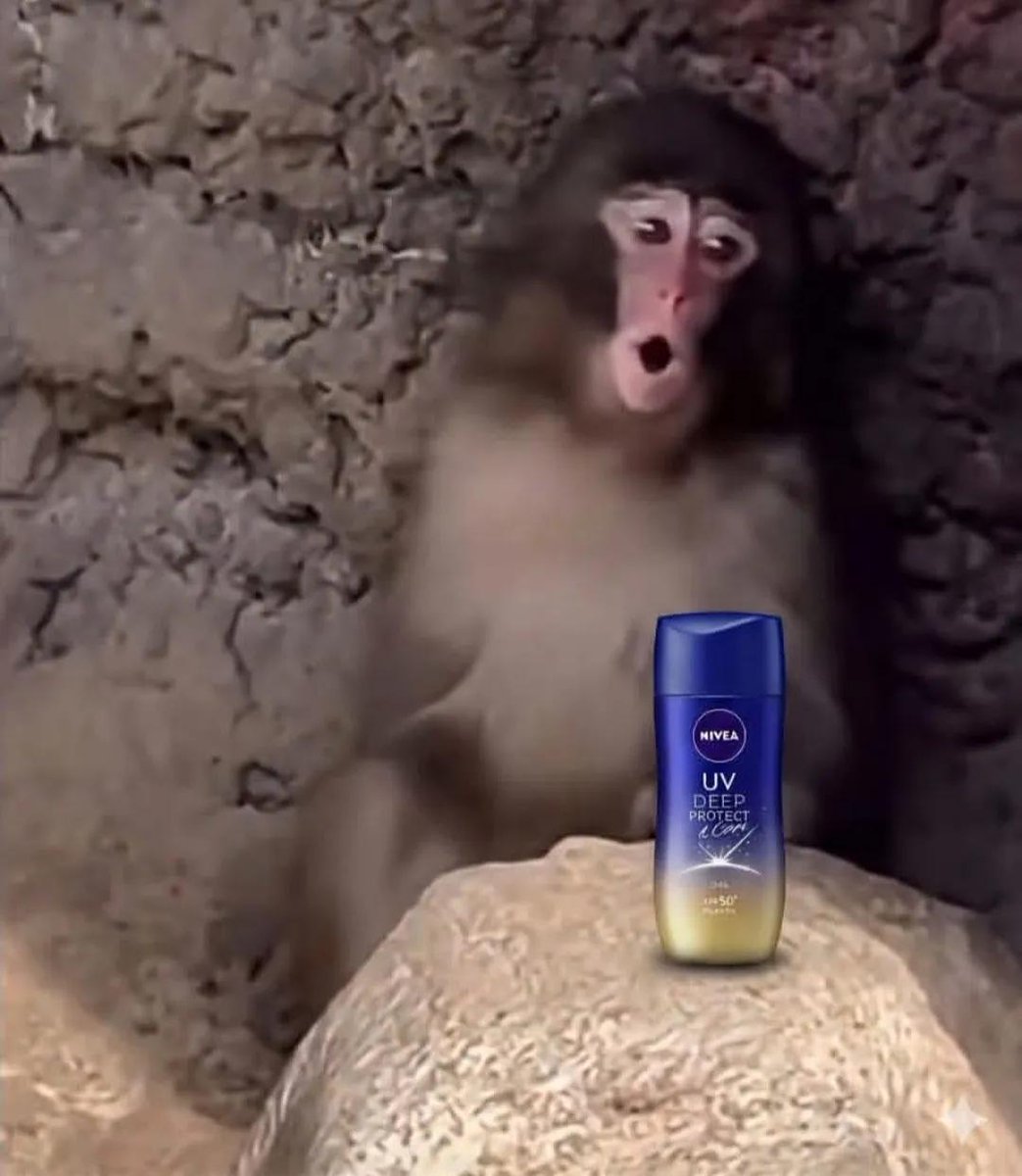 YVemula5063's tweet photo. The demand for Nivea sun cream has suddenly skyrocketed! 😂🧴
Punch's surprise promotion campaign worked perfectly. After seeing how determined he was to steal bottle from Shikano, everyone now wants to know what's so special about that Nivea sun cream! 🐒😂📈
The owner of this brand owes Ichikawa Zoo a donation at this point. Punch has boosted their sales department single-handedly! 😂🐒
#punchmonkey